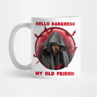 Hello Darkness My Old Friend Dachshund Dog halloween Mug